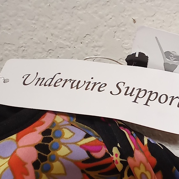 NEW Miraclesuit Party Beachy Size 8 Floral Black-Pink Colors - Picture 11 of 12